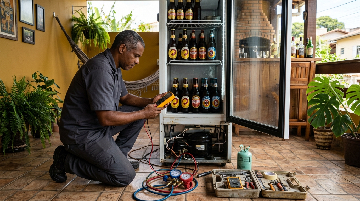 Reparo de Cervejeira Residencial em Bauru‑SP
